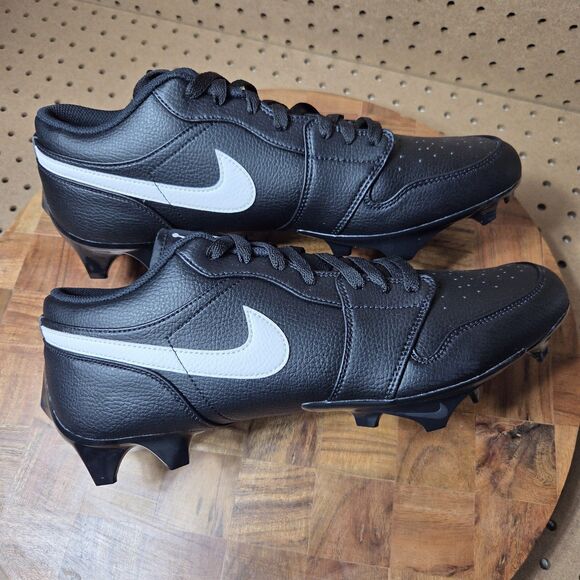Nike Air Jordan 1 Low TD Black White Football Cleats FJ6245-001 Men’s Size 13.5 main image 6